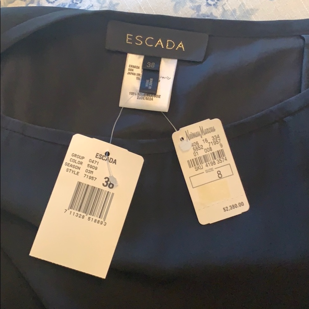 Escada black silk skirt - Picture 8 of 13